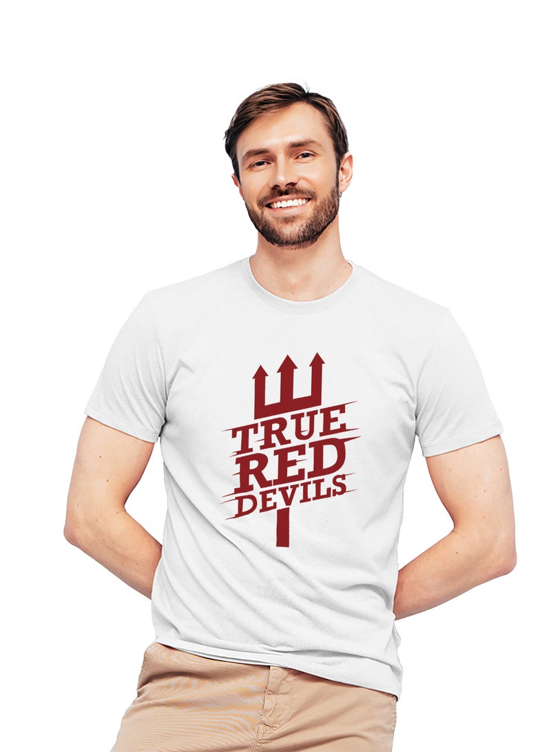 Fashion World Cotton T-shirt Printed with High-quality Manchester United club logo - Image 1