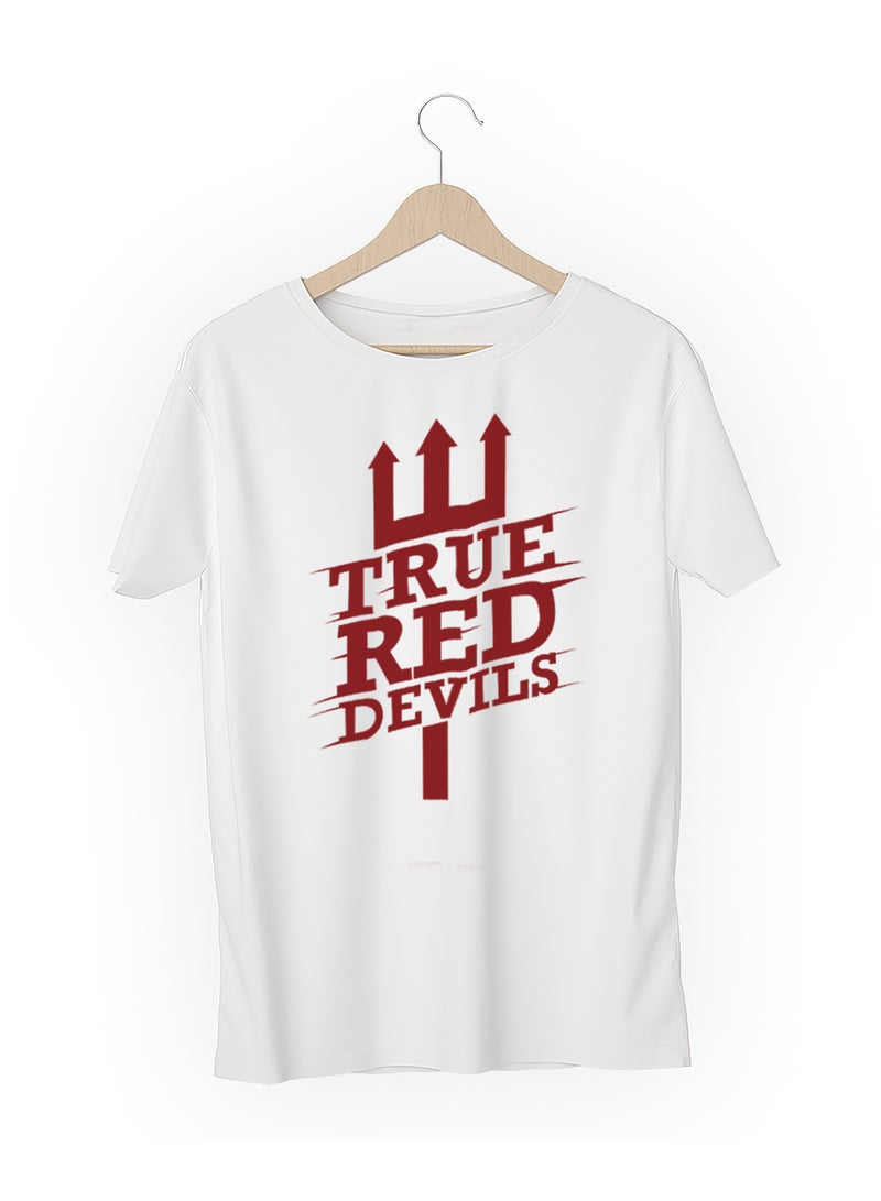 Fashion World Cotton T-shirt Printed with High-quality Manchester United club logo - Image 3