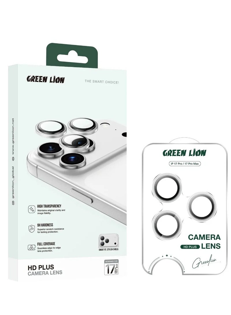 GREEN LION iPhone 17 6.1 HD Plus Camera Lens/ Ultra-Clear Lenses/ 9H Durable Glass/ Anti-Fingerprint/ Shatter Protection/ Water Resistant/ HD Clarity - Light Green