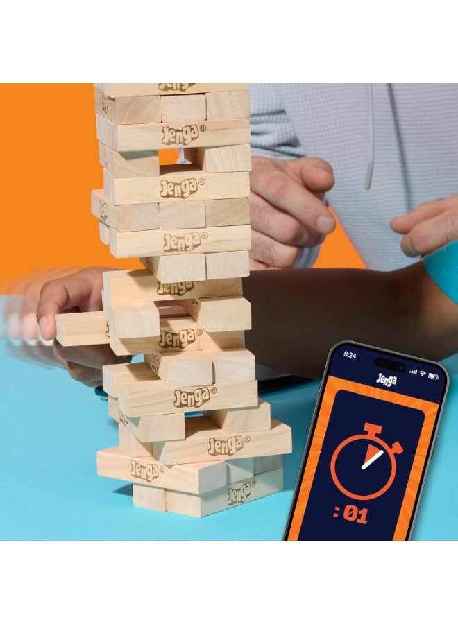HASBRO - GAMING لعبة جانجا الرسمية من هاسبرو | نرد رقمي لـ 6 طرق إضافية للعب | لعبة الكتل الخشبية الأصلية | برج التكديس | للأعمار 6+ | 1+ لاعبون | ألعاب الحفلات - Image 4
