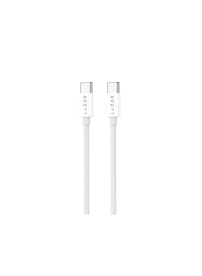 LAZOR Bolt Pd Fast Charging Cable Type-C To -60W Current - Ct76 Grey- 1M - Image 2