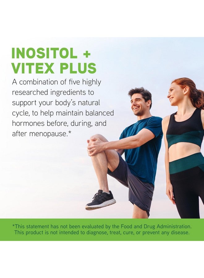 Davinci مختبرات دافنشي - إينوزيتول + فيتكس بلس - مكمل غذائي لدعم توازن الهرمونات ووظيفة المبيض الصحية - نباتي، خالي من الغلوتين، خالي من الصويا - 120 كبسولة - Image 3