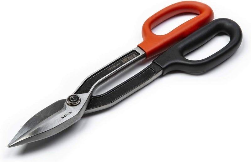 Wiss Crescent Wiss Straight Pattern Tinner Snips - Durable, Heavy-Duty Cutting Tool with Torque Control & Ergonomic Handles - WDF12S - 12" - Image 3
