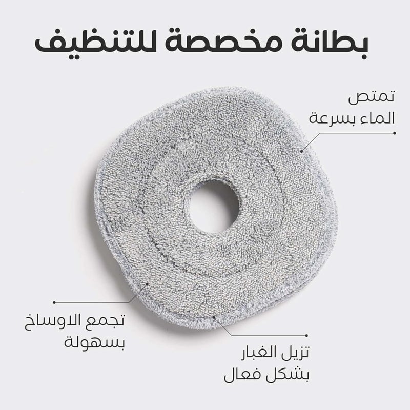 RIBAL Magic Pro Floor Mop Replacement Pad - Washable Microfiber Refill for Deep Cleaning - Reusable Absorbent Mop Head Compatible with Repal Magic Pro Floor Mop System - Image 1