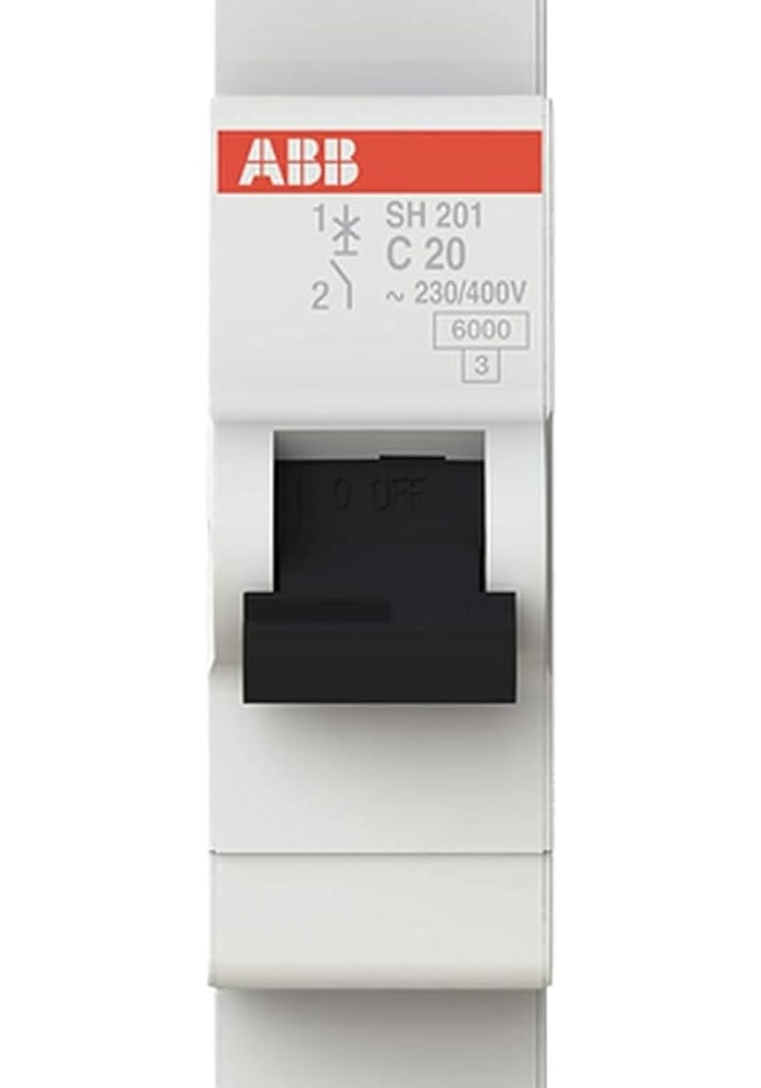 ABB Miniature Circuit Breakers MCB | SH201 Series 6kA Single Pole Breaker | Made In Germany (20A MCB) - Image 1