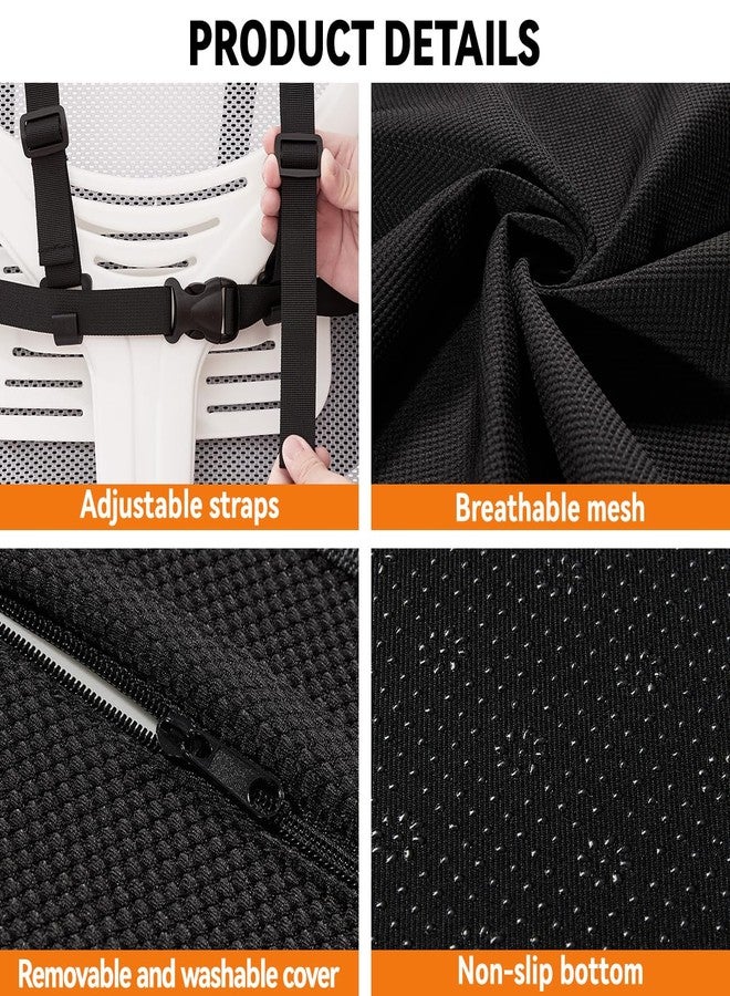 Veitail Lumbar Support Pillow for Office Chair and Car,Back Support for Office Chair Cushion,Adjustable Straps Securely Fixed Car Lumbar Support Pillow (Black, for Office Chiar) - Image 5