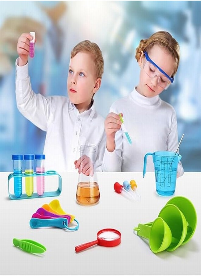 Tiokkss - Scientist Costume for Kids Experiment Kit with Lab Coat Role Play Toys Gift for Boys Girls Kids Age 3-11 Birthday Party - Image 1