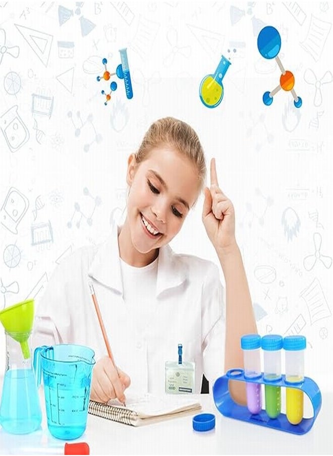 Tiokkss - Scientist Costume for Kids Experiment Kit with Lab Coat Role Play Toys Gift for Boys Girls Kids Age 3-11 Birthday Party - Image 1