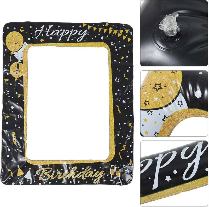 GALPADA Inflatable Selfie Frame for Birthday Party PVC Photo Booth Prop Lightweight and Birthday Decorations for Family and Theme Celebrations - Image 4