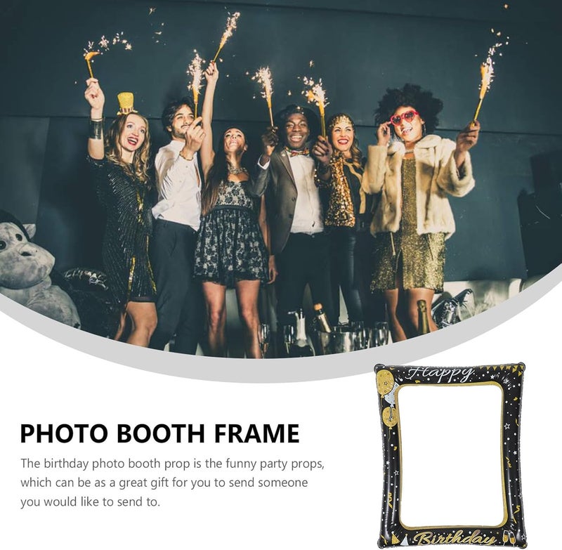 GALPADA Inflatable Selfie Frame for Birthday Party PVC Photo Booth Prop Lightweight and Birthday Decorations for Family and Theme Celebrations - Image 5