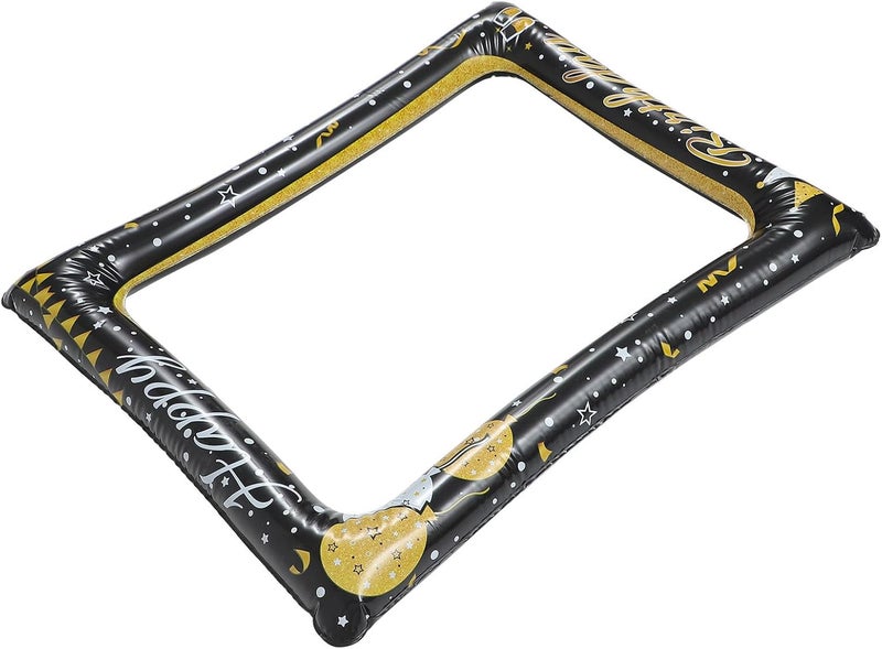 GALPADA Inflatable Selfie Frame for Birthday Party PVC Photo Booth Prop Lightweight and Birthday Decorations for Family and Theme Celebrations - Image 1