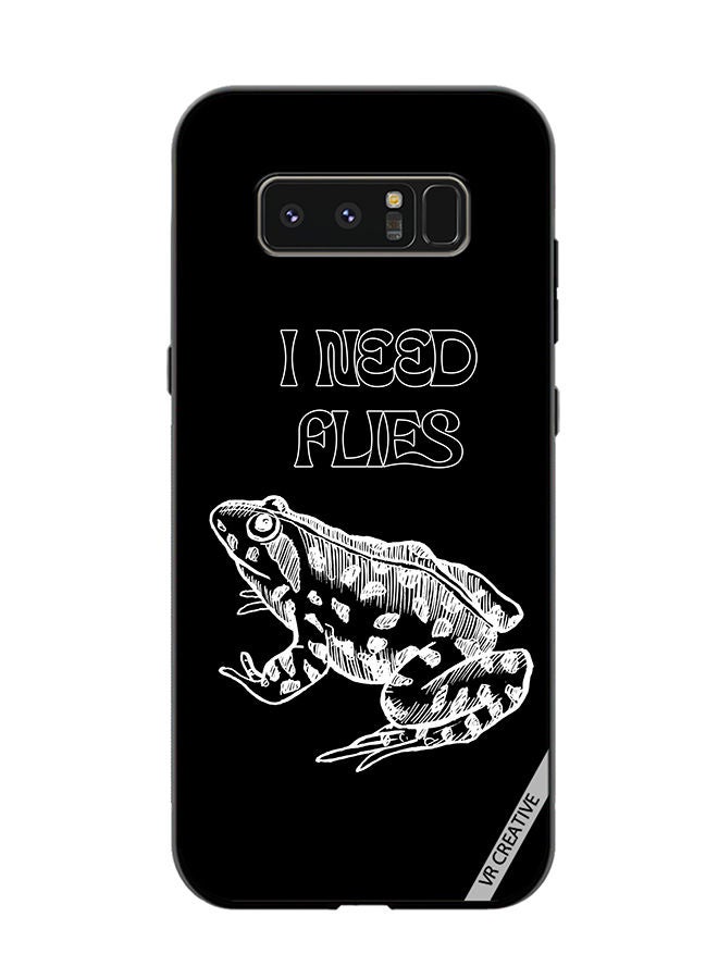 VR CREATIVE Protective Case Cover For Samsung Galaxy Note 8 I Need Flies Frog Design Multicolour - Image 1