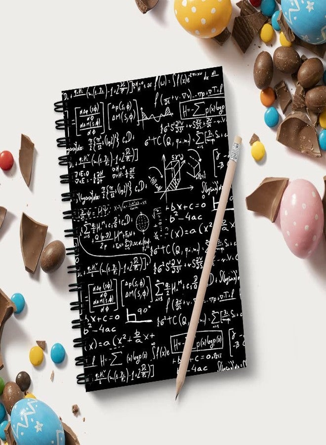 VPRINT QUALITY Vrpint Quality Reusable Notebook With Pen - 300 GSM - 60 Pages - Size A5 - Erasable Notebook for Kids Rocketbook Pen Whiteboard Sketch Book A5 Drawing Pad for Artists (Mathematics Black) - Image 2