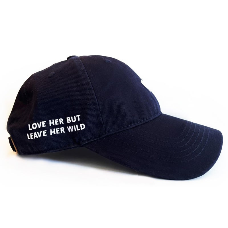 ATTICUS Poetry Hat, Embroidered Brushed Cotton Womenâ€™s Baseball Hat Unisex Fit, Adjustable One Size (Heart Navy) - Image 2