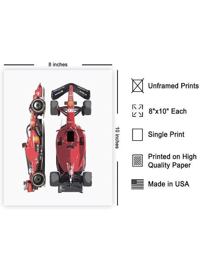 Home Trove Poster Master Italian Luxury Sports Car Poster - Race Car Print - Sports Art - Car Racing Art - Gift For Men, Women & Car Enthusiast - Decor For Garage, Living Room Or Office - 8X10 Unframed Wall Art  - Image 2