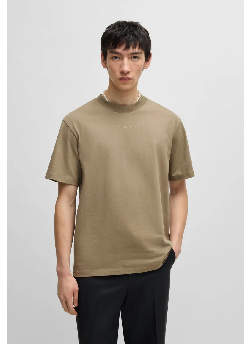 HUGO Relaxed-fit T-shirt in cotton with logo print