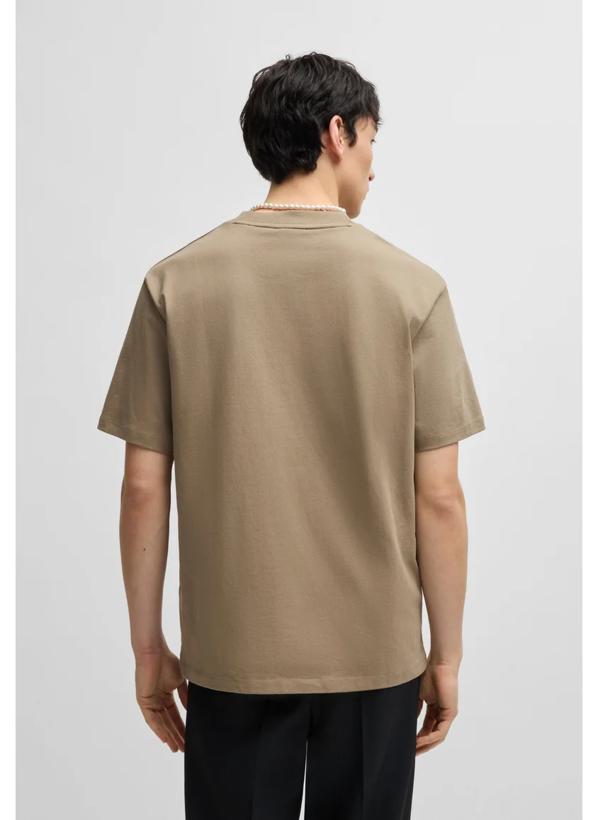 HUGO Relaxed-fit T-shirt in cotton with logo print