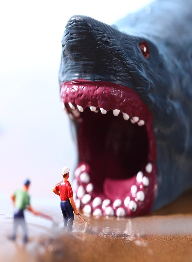 JOKFEICE Toys Megalodon Whale Figure - Realistic Hand-Painted Huge Shark Figurine - Animals Action Educational Learning Figures Sea Creature Toy Decorative Collection Gift for Kids - Image 5