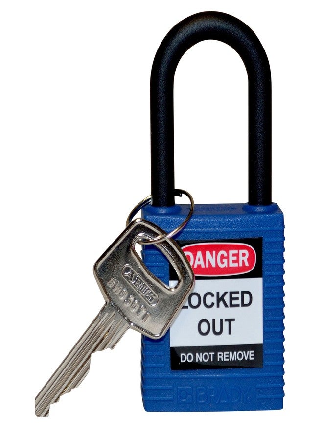 Brady Lockout Padlock, KD, Blue, 1/4 in. Dia. - Image 1