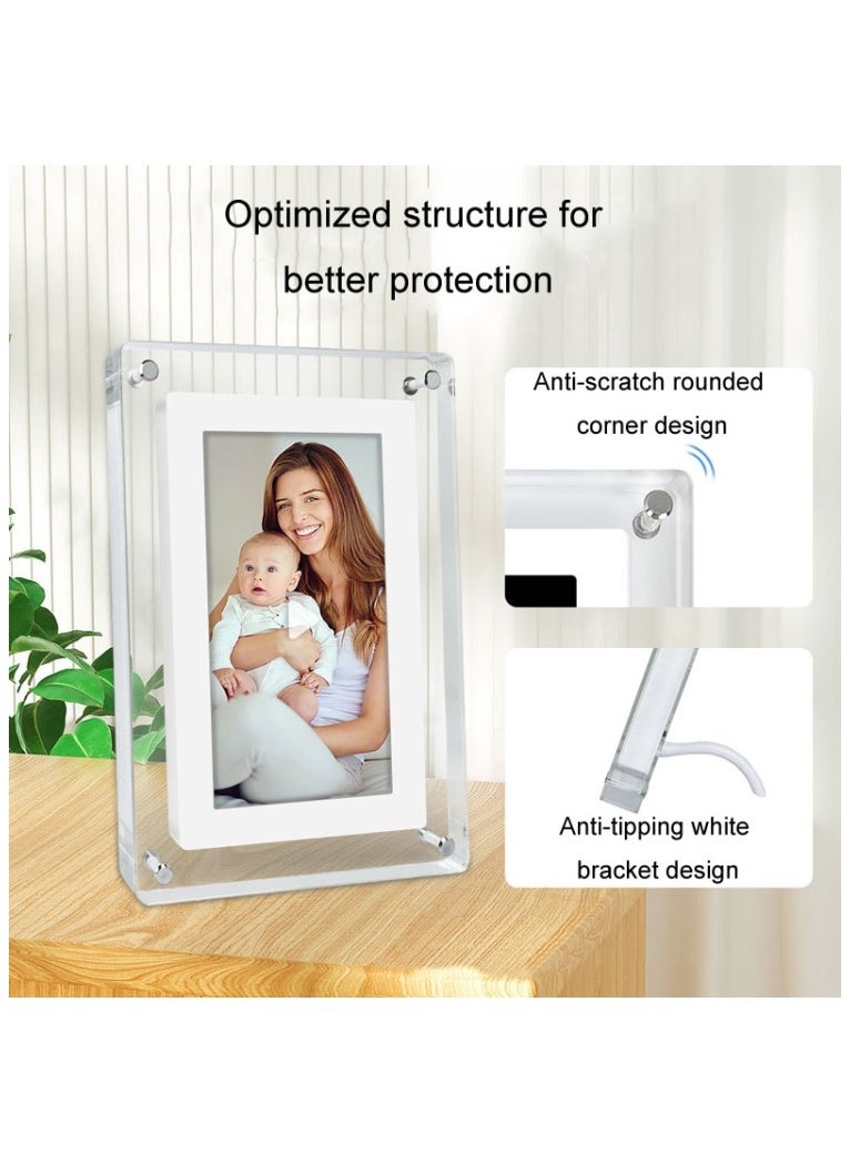 Generic 5 Inch HD Digital Photo Frame Crystal Advertising Player 1080P Motion Video Picture Display Player  - Image 2