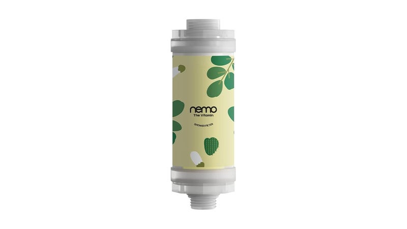 NEMO Vitamin Showerfilter (Fresh Moringa Scent) – Advanced Chlorine & Rust Removal | Vitamin C + Glycerin Enriched |Moisturising Filter for Soft Skin & Hair | Korean Water Purifier Technology | 1 Unit - Image 1