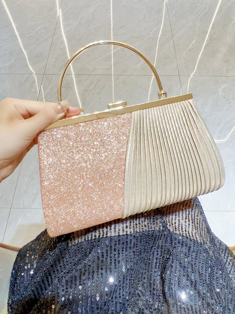 New Shiny Banquet Handbag Crossbody Dinner Dress Bag Ktv Princess Bag Celebrity Handbag Large Capacity Women'S Bag - Image 3