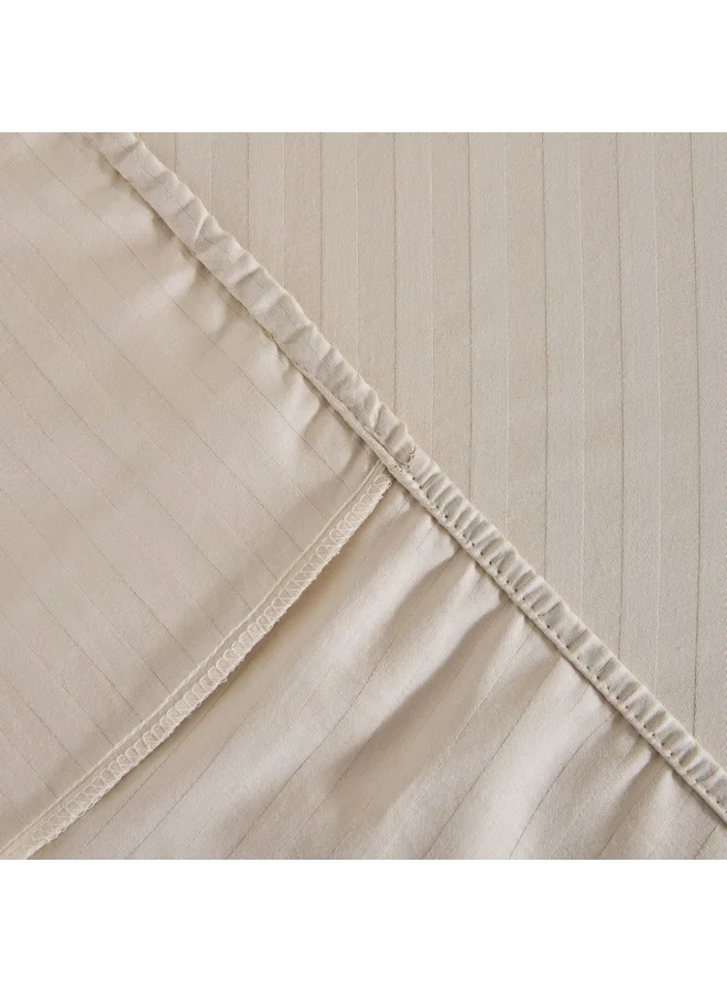 Home Box Hamilton Satin Striped King Fitted Sheet 200 x 36 x 180 cm