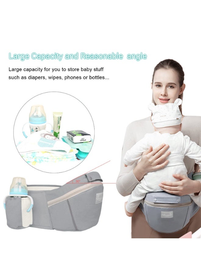 Toriseek Baby Carrier with Hip Seat, Multi-Functional 9 in 1 Baby Carrier Newborn to Toddler for All Seasons, Baby Backpack Carrier for Toddler, Infant Newborn, Multifunctional Carrier - Image 4