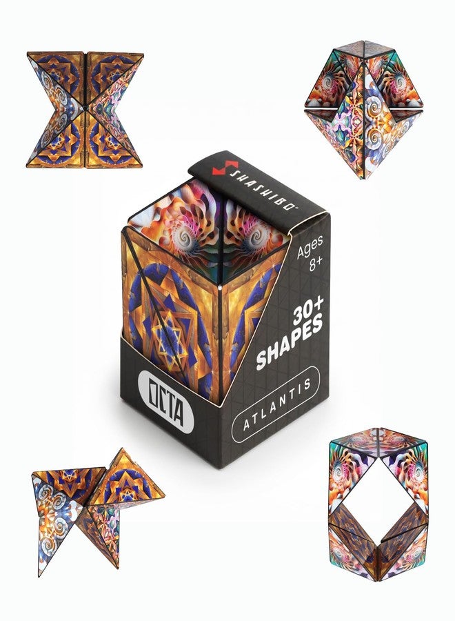 Shashibo Octa Magnetic Puzzle Toy, Sensory Fidget Toy for Adults & Kids, Stress Relief Fidget Toy for Puzzle Enthusiasts, Fidget Toys for Desk, Shape Shifting Puzzle Toy, 30+ Possible Shapes - Image 1
