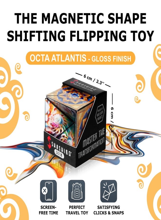 Shashibo Octa Magnetic Puzzle Toy, Sensory Fidget Toy for Adults & Kids, Stress Relief Fidget Toy for Puzzle Enthusiasts, Fidget Toys for Desk, Shape Shifting Puzzle Toy, 30+ Possible Shapes - Image 2