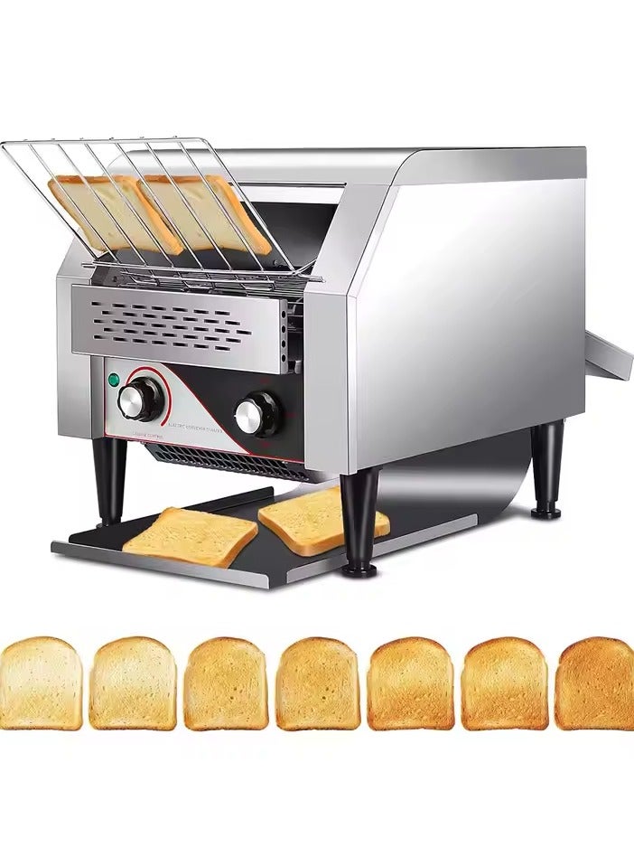 Gravity Commercial Conveyor Toaster 300 Slices/hour, Hotel Restaurant Cafe Rotary Toasting Machine, Electric Stainless Steel Restaurant Oven for Making Muffins/toast/pastries/waffles/bagel/burgers 3000-medium - Image 5