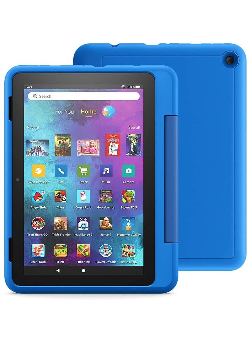 REBENUO Fire HD 8 Kids Pro Ages 6-12 (2022) 8" HD Wi-Fi 32 GB - Blue - Image 1