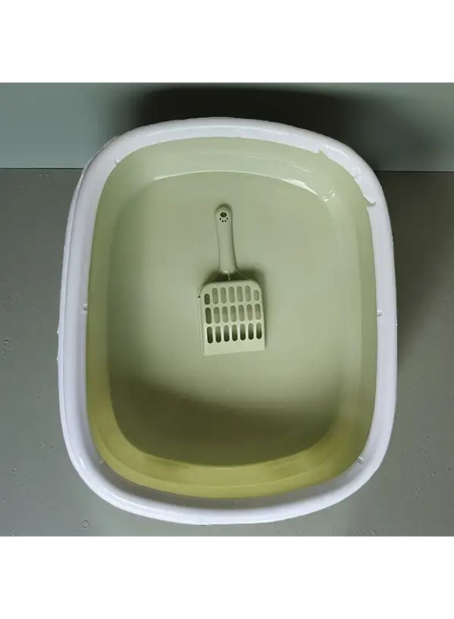 Foldable Portable Cat Litter Box Lightweight Splash Proof Design Collapsible Green - Image 2