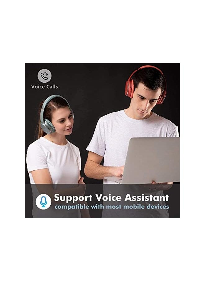 Srhythm - NC25 Active Noise Cancelling Headphones Bluetooth 5.3, ANC Stereo Headset Over-Ear with Hi-Fi,Mic,50H Playtime,Voice Assistant,Low Latency Game Mode - Image 1