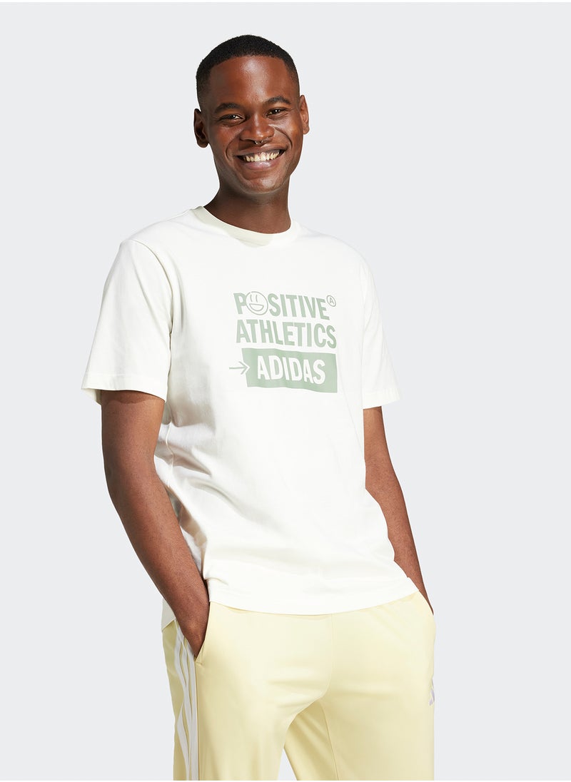 Adidas - Lounge Verbiage Graphic T-Shirt - Image 1
