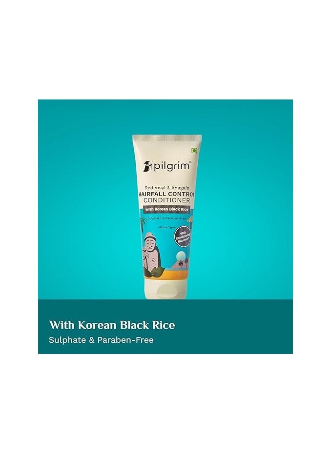 PILGRIM Pilgrim Redensyl & Anagain Conditioner Hairfall Control (200ml) with Black Korean Rice  - Image 2