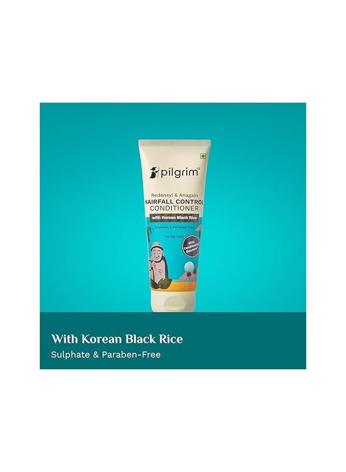 Pilgrim Redensyl & Anagain Conditioner Hairfall Control (200ml) with Black Korean Rice - Image 1