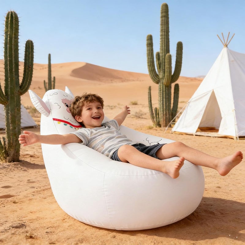GOWENIC Portable Kids Inflatable Sofa Cute Design Lightweight Seat for Family Outings - Image 2