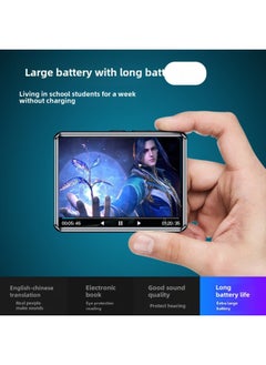 Generic Manufacturers Supply Meibo A8 Full Screen Touch MP3 Player Bluetooth MP4 Small Student Version Walkman Portable-Body Color:Black Touch Edition-Memory Capacity:4GB  - Image 2