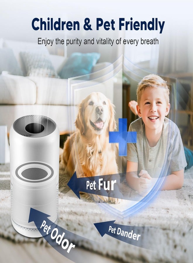 PETOX Core 300 Replacement Filter for LEVOIT Core 300 Core 300-P Core 300S Core 300S-P Vortex Air Air Purifier, 3-in-1 High-Efficiency Activated Carbon, Core 300-RF, 2 Pack, White - Image 3