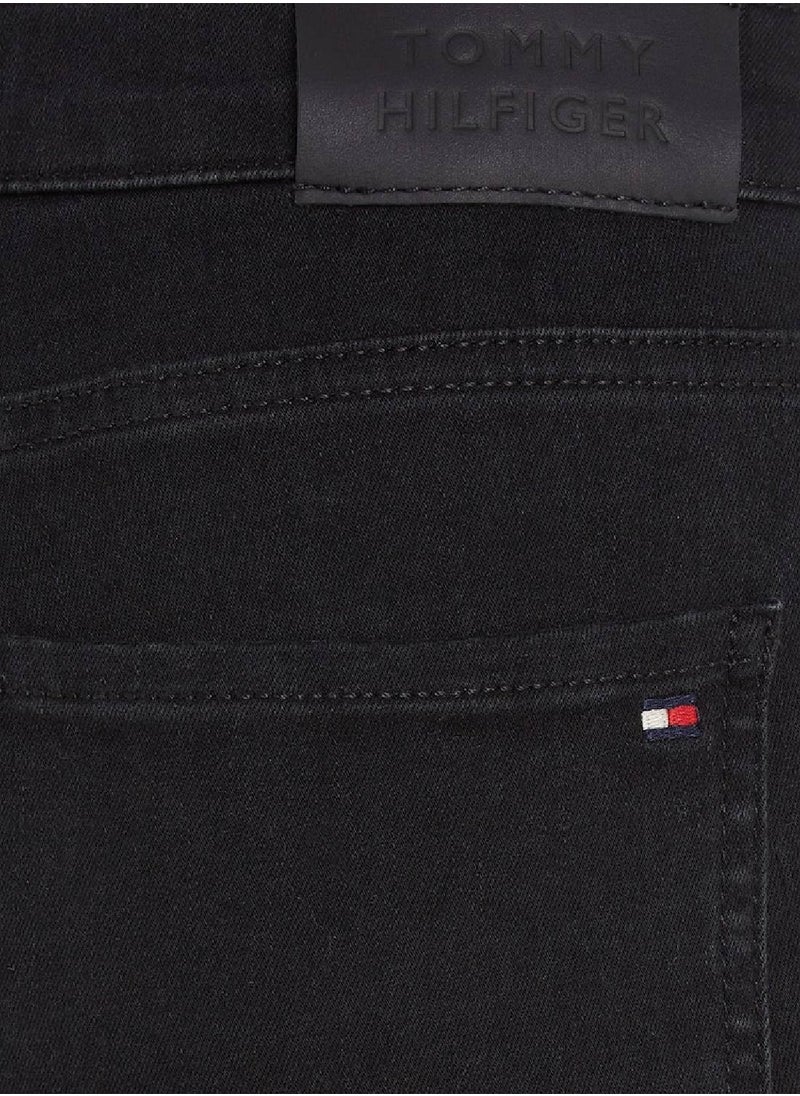 TOMMY HILFIGER Women's Flex Harlem High Rise Super Skinny Jeans, Black  - Image 5