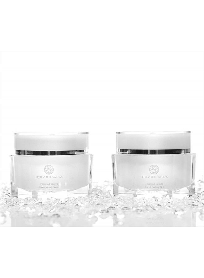 Forever Flawless Facial Peeling Gel and Moisturizing Cream. Two-Step Face Treatment. SPA Exfoliation at Home and Optimal Hydration for a Flawless Look - Image 5