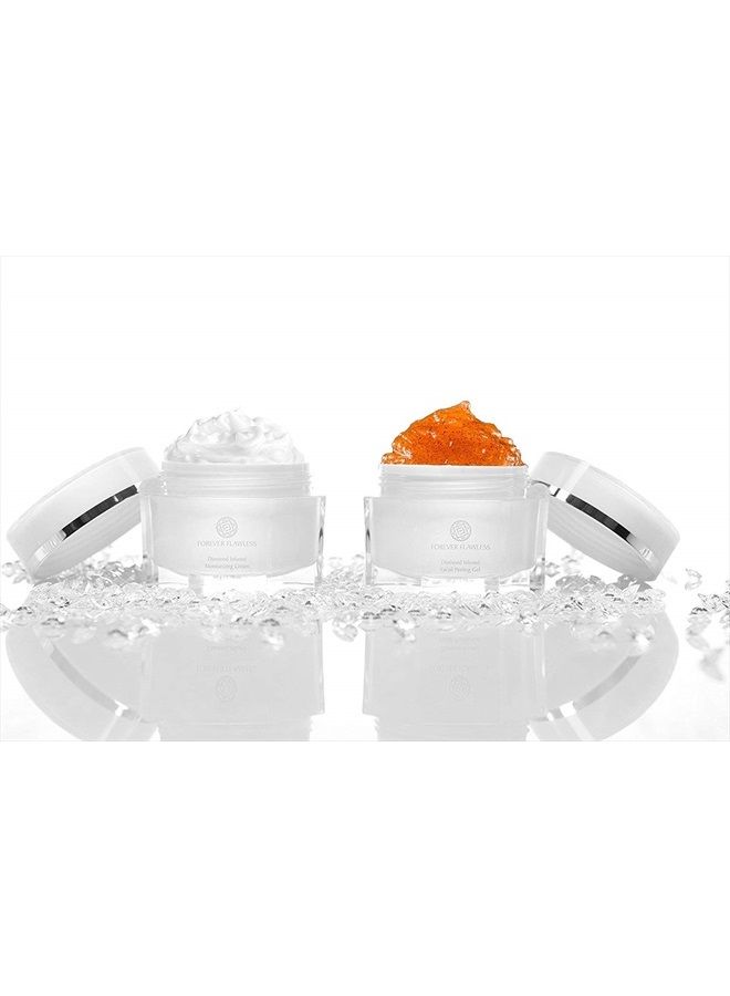 Forever Flawless Facial Peeling Gel and Moisturizing Cream. Two-Step Face Treatment. SPA Exfoliation at Home and Optimal Hydration for a Flawless Look - Image 2