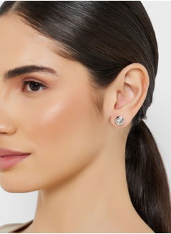 GUESS Crystal Heart Stud Earrings  - Image 4