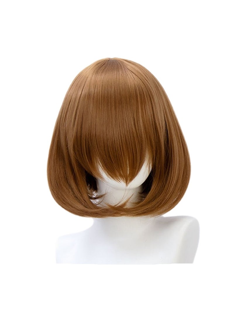 Universal wig bob pear head 35cm short hair bangs can be changed at will cosplay wig costumes dress up wig  - Image 1