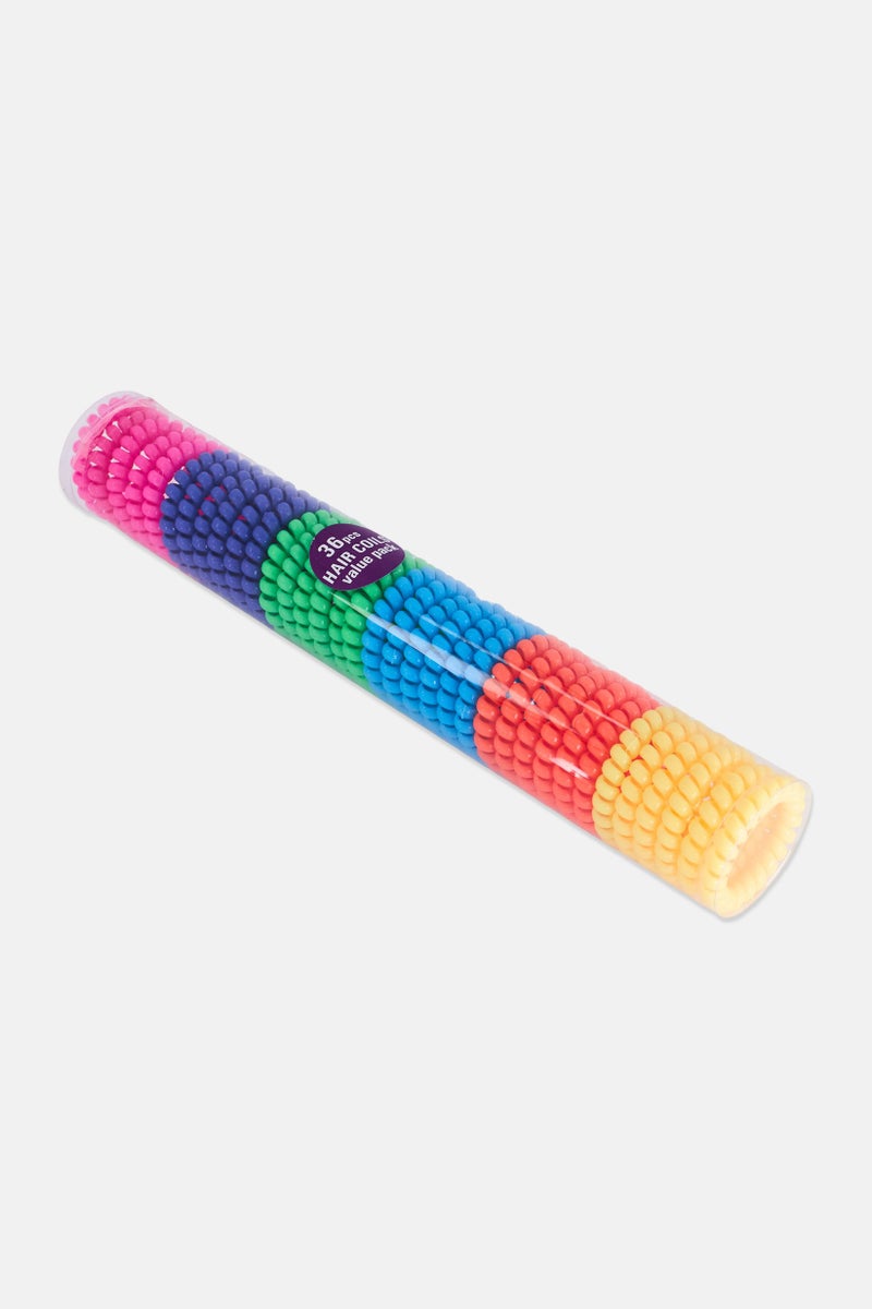 Expressions Kids Girl 36 Pieces Hair Coils, Multicolor - Image 2