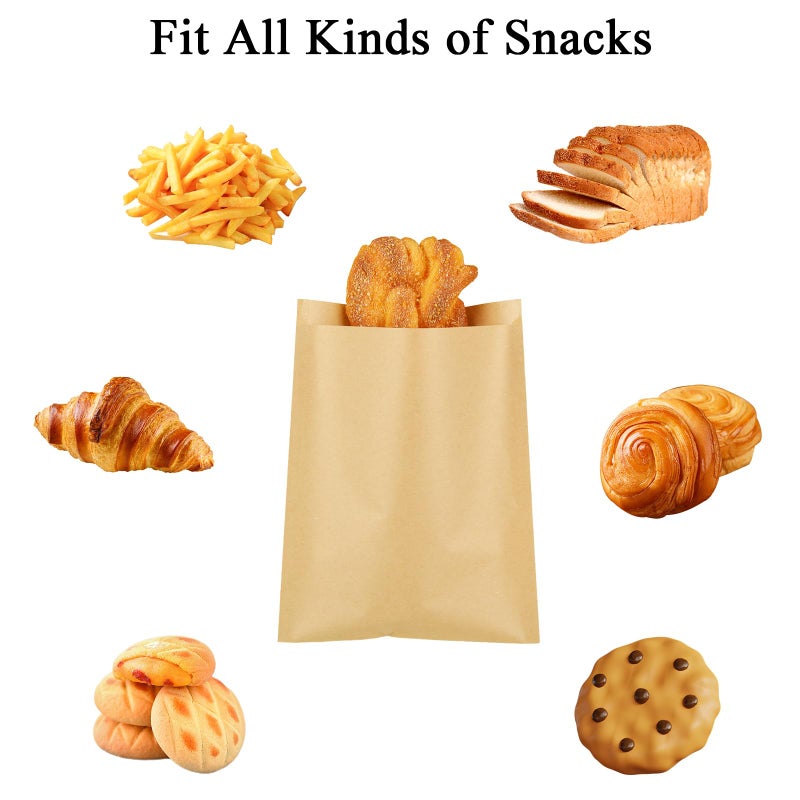 GBACHOOSE 800 Pack Wax Paper Sandwich Bags 8x6 inch Wax Paper Bags, Greaseproof Bag Paper Cookie Bags Bakery Wax Bag for Food, Sandwich, Snacks, Cookie, Candies and More - Image 4