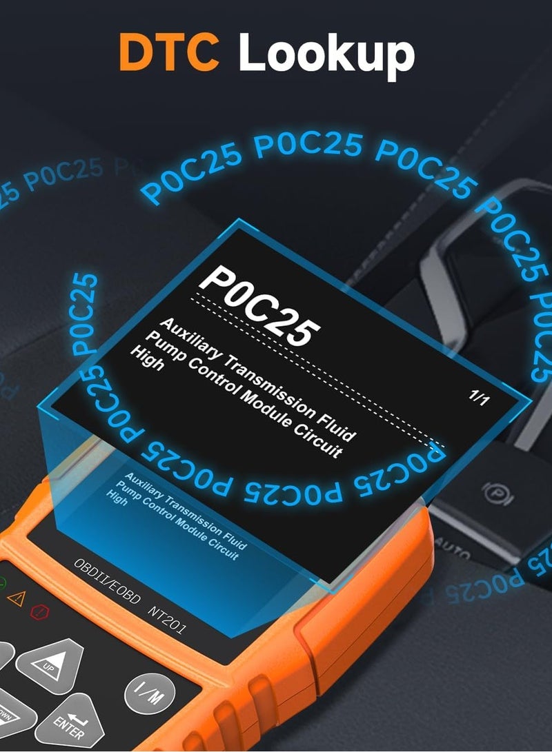 فوكسويل ماسح ضوئي OBD OBD2 للسيارات - أداة قراءة رمز OBDII للتشخيص لعدة ماركات سيارات، تشخيص OBD 2 - Image 4
