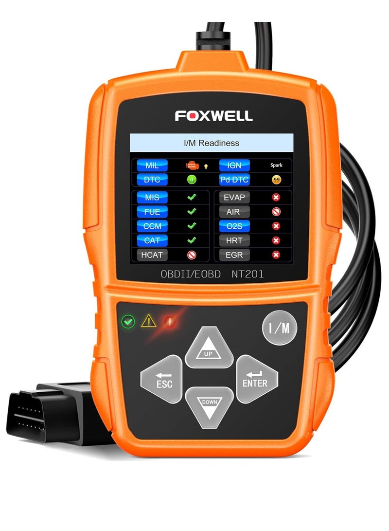 فوكسويل ماسح ضوئي OBD OBD2 للسيارات - أداة قراءة رمز OBDII للتشخيص لعدة ماركات سيارات، تشخيص OBD 2 - Image 1
