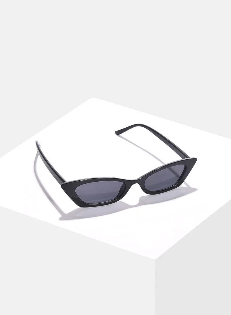 Haute Sauce Black Lens Black Cateye Sunglasses